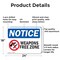 Signmission Weapon Free Zone OSHA Notice Sign, Aluminum, 24in W x 18in L, 2PK OS-2PACK-NS-A-1824-L-16888 - alternate 5